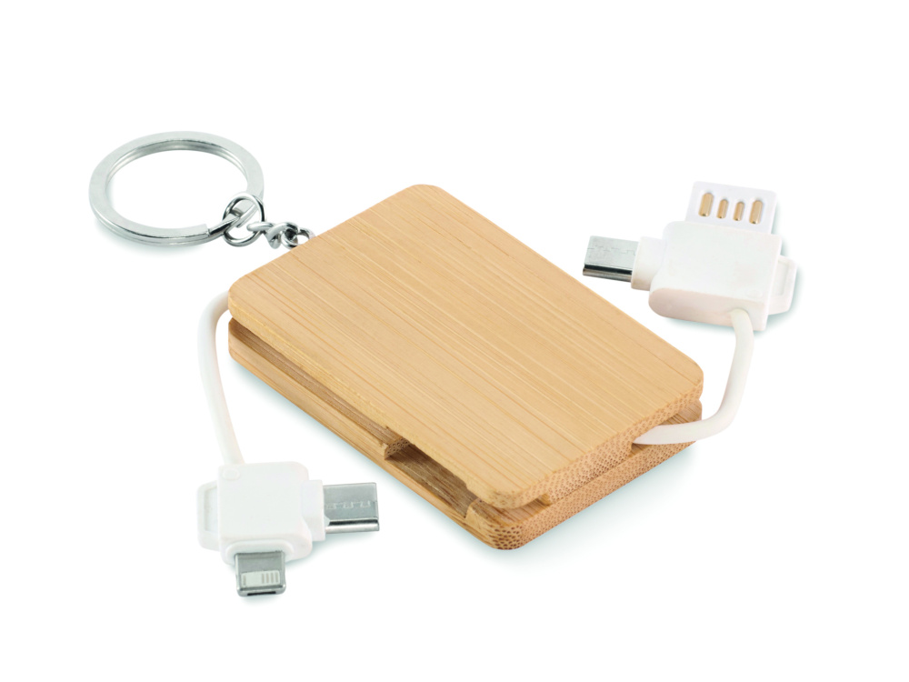 Лого трейд pекламные cувениры фото: Key ring charging cable