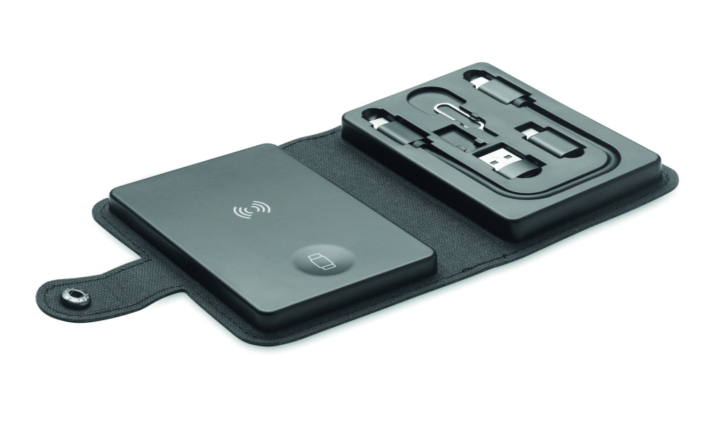 Лого трейд бизнес-подарки фото: 4 in 1 cable connector set 15W