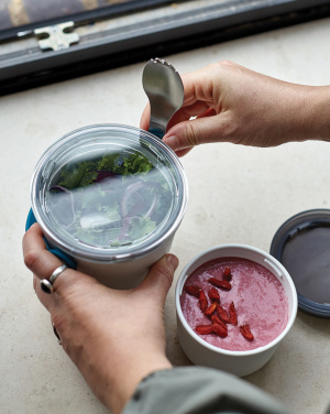 Логотрейд pекламные подарки картинка: Черный+Blum Ланч-пот Оригинал