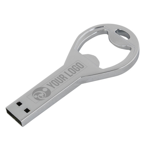 Логотрейд pекламные продукты картинка: Металлическая USB-флешка