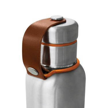 Логотрейд pекламные продукты картинка: Черная+Blum термобутылка для воды маленькая 500 мл
