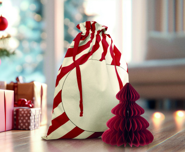 Логотрейд pекламные подарки картинка: Large Santa cotton bag