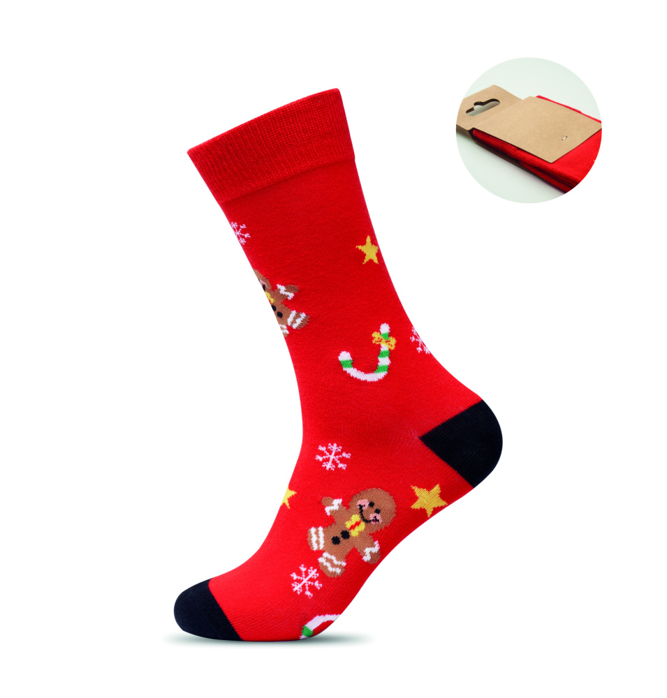 Логотрейд бизнес-подарки картинка: Pair of Christmas socks M