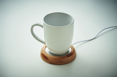 Логотрейд pекламные продукты картинка: Bamboo mug warmer with USB