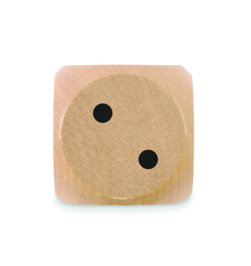 Лого трейд бизнес-подарки фото: Schima wooden dice 5cm dia