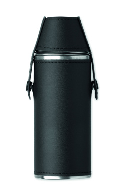Лого трейд pекламные cувениры фото: Hip flask with shot cups