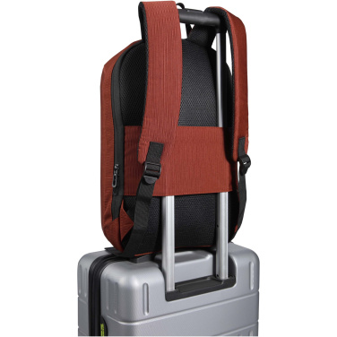 Лого трейд бизнес-подарки фото: Рюкзак Luma для ноутбука с диагональю экрана 15 дюймов с защитой от кражи объемом 10 л из материала, переработанного по стандарту GRS