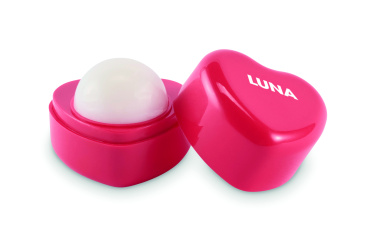 Лого трейд pекламные подарки фото: Heart shape vegan lip balm