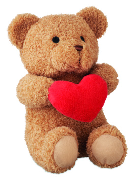 Лого трейд pекламные продукты фото: Teddy bear with heart 23cm