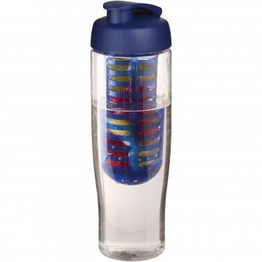 Logotrade presentreklam bild: H2O Active® Tempo 700 ml sportflaska med uppfällbart lock och fruktbehållare