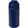 Baseline® Plus 500 ml sportflaska med uppfällbart lock, Blå