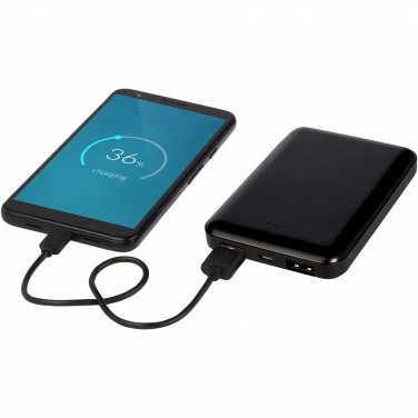 Logotrade reklamprodukter bild: Gleam 5 000 mAh ultratunn powerbank med ljus