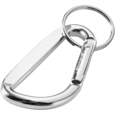 Logotrade presentreklam bild: Timor karbinhake med nyckelring av RCS-återvunnen aluminium