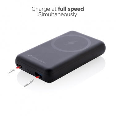 Logotrade presentreklam bild: Urban Vitamin Sonoma 10.000 mAh powerbank RCS rplast