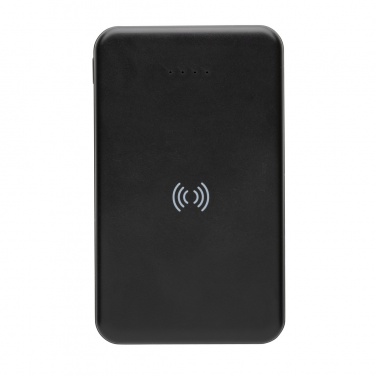 Logotrade profilreklam bild: 5.000 mAh trådlös powerbank i RCS återvunnen plast