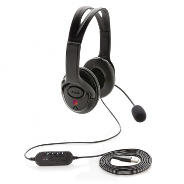 Logotrade kampanjprodukter bild: Over-ear headset med kabel