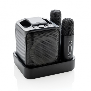Logotrade presentreklam bild: Singvibe RCS karaoke set med dubbelmikrofon