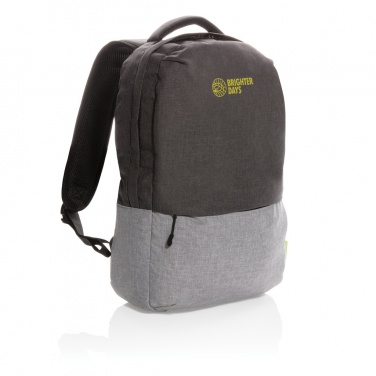 Logotrade reklamprodukter bild: Duo color RPET 15.6" RFID laptopryggsäck PVC-fri
