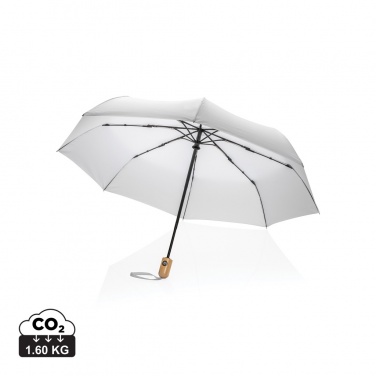 Logotrade profilreklam bild: 21" Impact AWARE™ RPET 190T auto open/close paraply m. bam