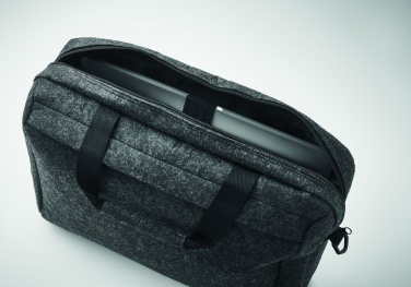 Logotrade profilreklam bild: 15" dataväska RPET-filt