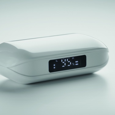 Logotrade presentreklam bild: TWS-hörlurar i återvennen ABS