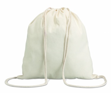 Logotrade profilprodukter bild: Bomull 100 gsm drawstring bag