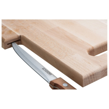 Logotrade reklamprodukter bild: Träskiva med kniv LIZZANO