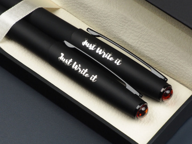 Logotrade profilprodukter bild: Amber Pen set  1235036