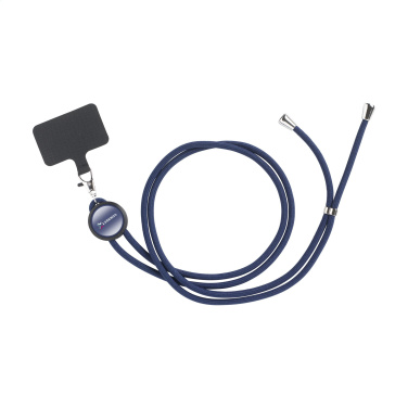 Logotrade profilprodukter bild: Spetsband GRS RPET 5 mm nyckelsnöre