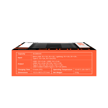 Logotrade profilprodukter bild: POWER BANK SILICON POWER QP55 10000 MAH