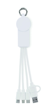 Logotrade profilprodukter bild: 2 i 1 laddningskabel typ C