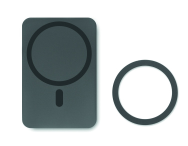 Logotrade reklamprodukter bild: Powerbank trådlösladdning 15W, 5000 mAh