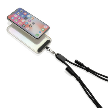 Logotrade reklamprodukter bild: LoopAmp RCS RPET justerbar telefonkabel med 60 W kabel