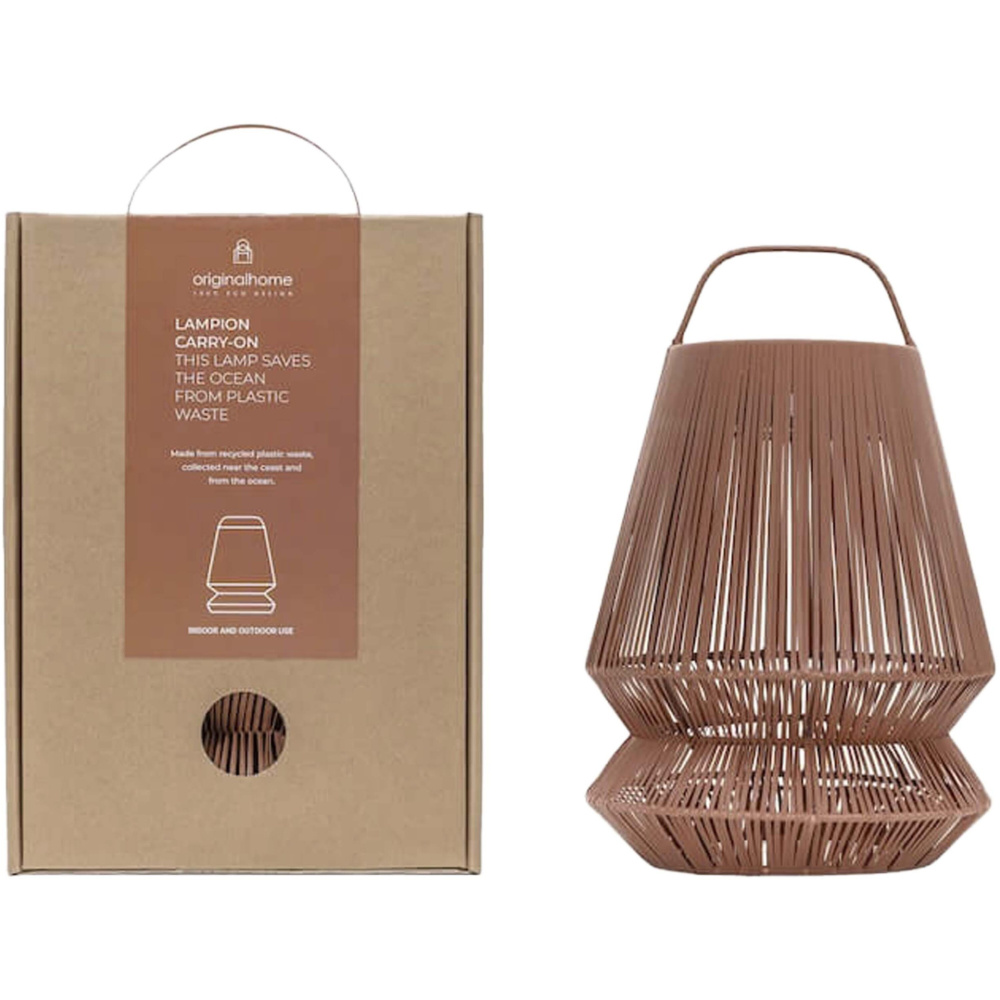 Logotrade kampanjprodukter bild: Originalhome Lampion återvunnen bärbar lampskärm