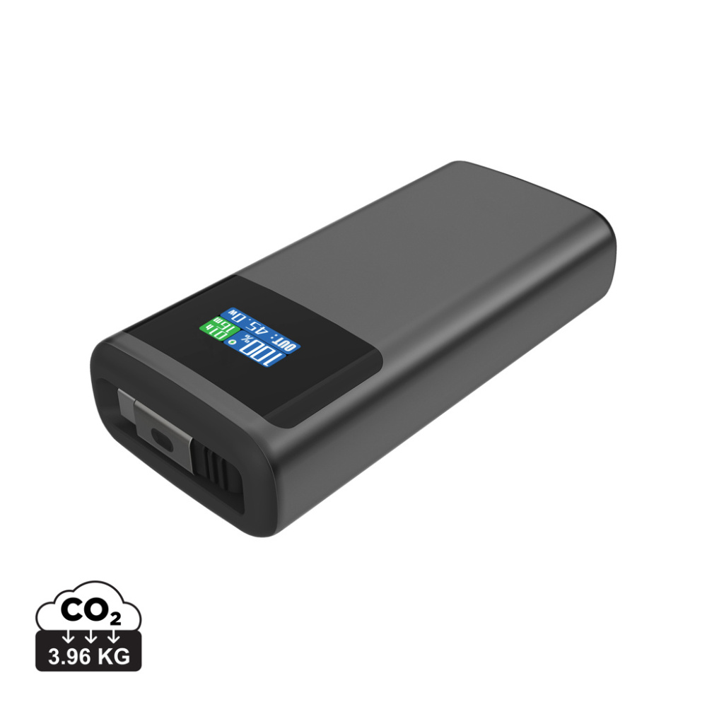 Logotrade profilreklam bild: Quantom RCS ultrasnabb PD45W 10.000mAh powerbank med display