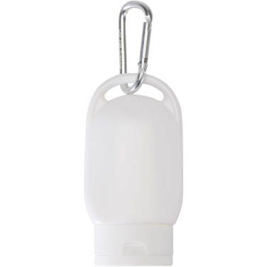 Logotrade reklamprodukter bild: Rosie SPF 30 solkräm med karbinhake
