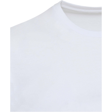 Logotrade profilreklam bild: Azurite 160 g/m² kortärmad unisex-T-shirt av ekologiskt OCS-material