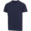 Balfour 200 g/m² kortärmad v-ringad unisex-T-shirt av ekologiskt OCS-material, Marin