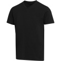 Balfour 200 g/m² kortärmad v-ringad unisex-T-shirt av ekologiskt OCS-material, Svart