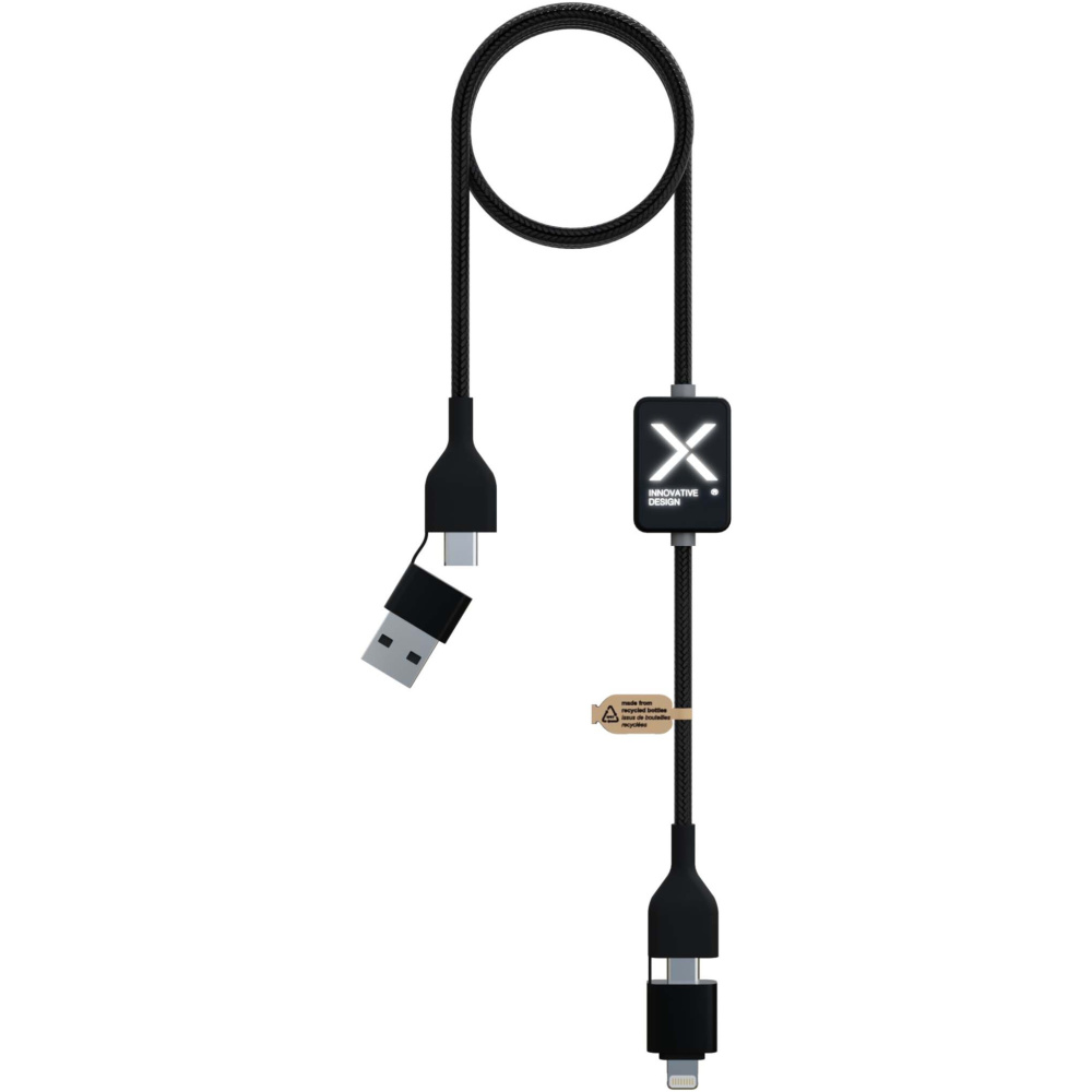 Logotrade profilreklam bild: SCX.design C32 60 W laddningssladd med strömbrytare och upplyst logotyp